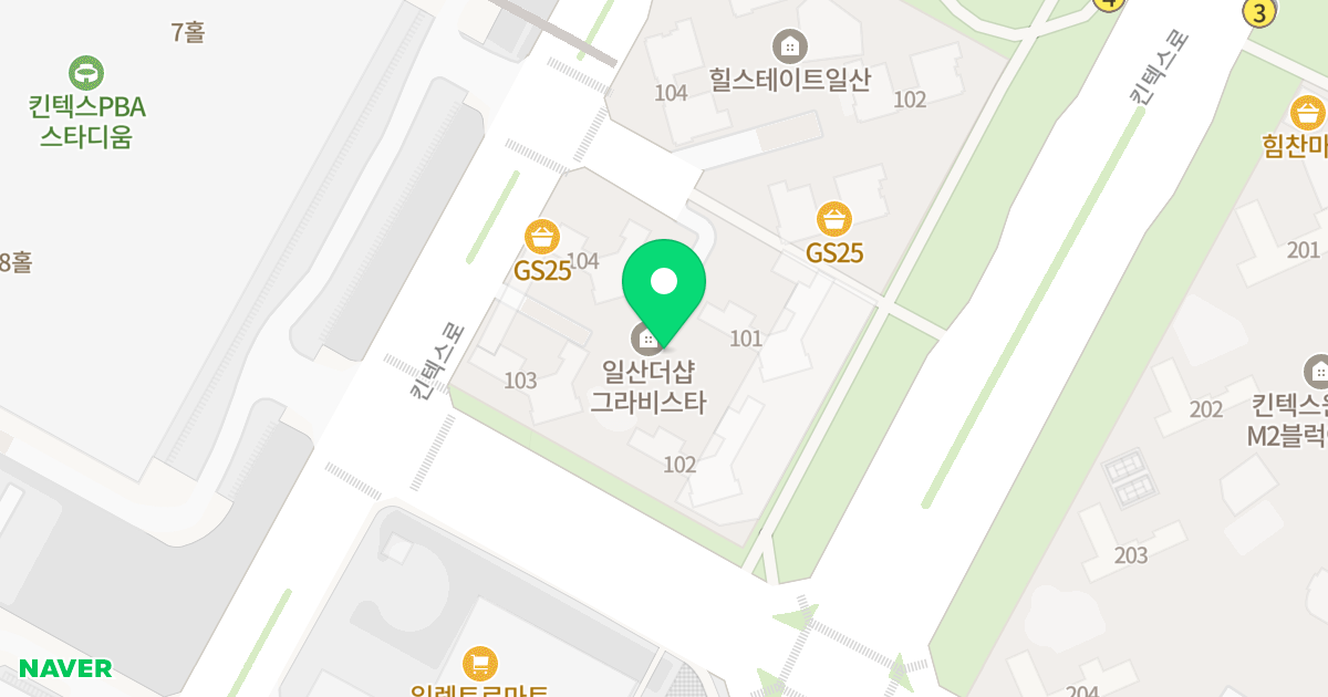 일산 더샵 그라비스타 위치 지도 - 경기도 고양시 일산서구 킨텍스로 217-23