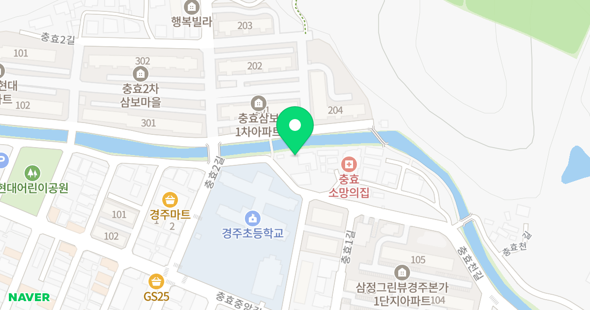 천년미소2차 위치 지도 - 경상북도 경주시 충효천길 66-14