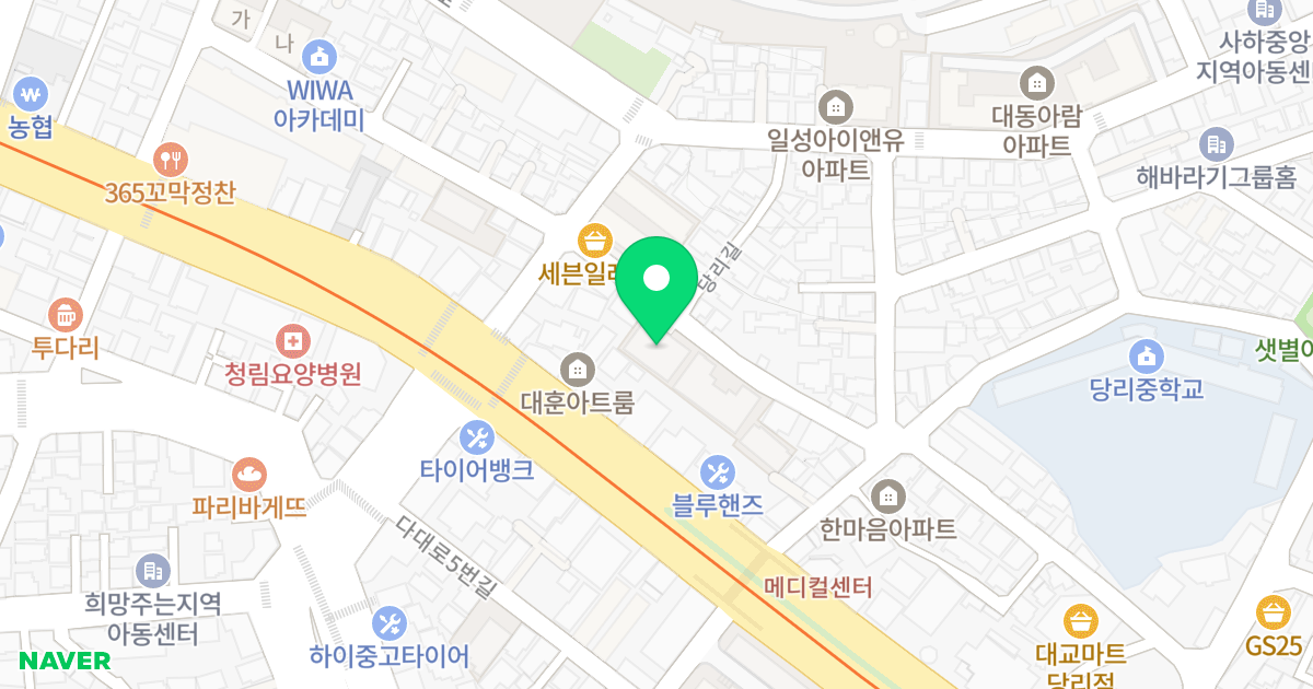 행복힐하임 위치 지도 - 부산광역시 사하구 당리길 50