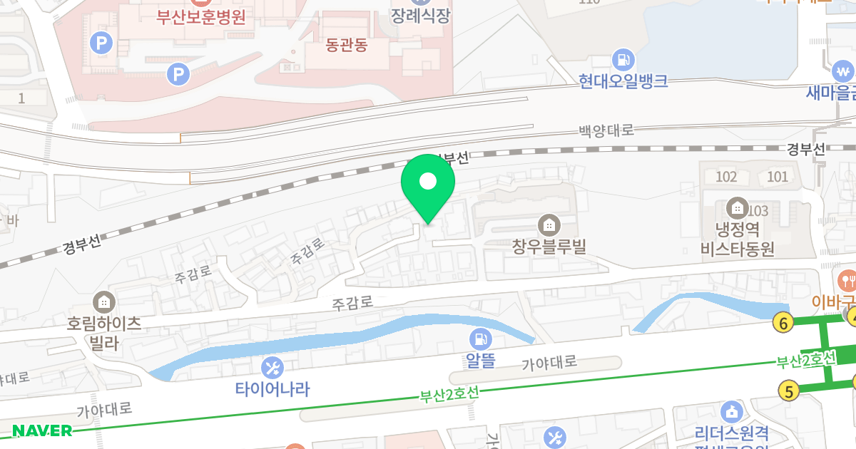 동이하우스 위치 지도 - 부산광역시 사상구 주감로 207-9