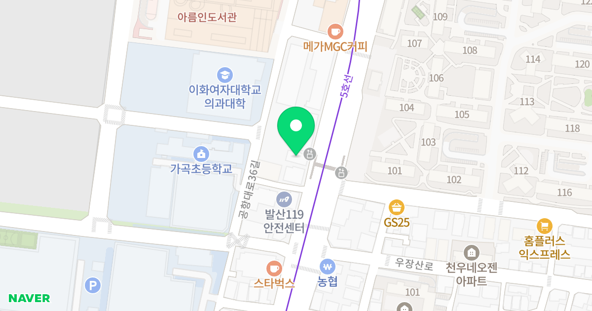 프리즘 파스텔 위치 지도 - 서울특별시 강서구 강서로 335