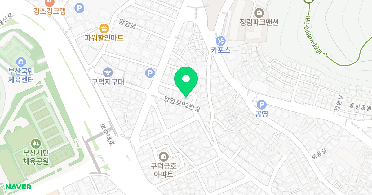 SEVEN HOUSE 위치 지도 - 부산광역시 서구 망양로92번길 11