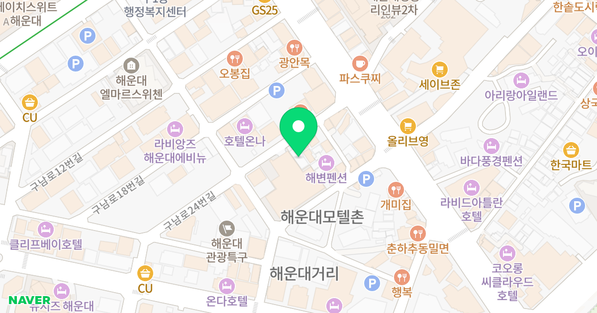 세이존빌 위치 지도 - 부산광역시 해운대구 구남로24번길 13