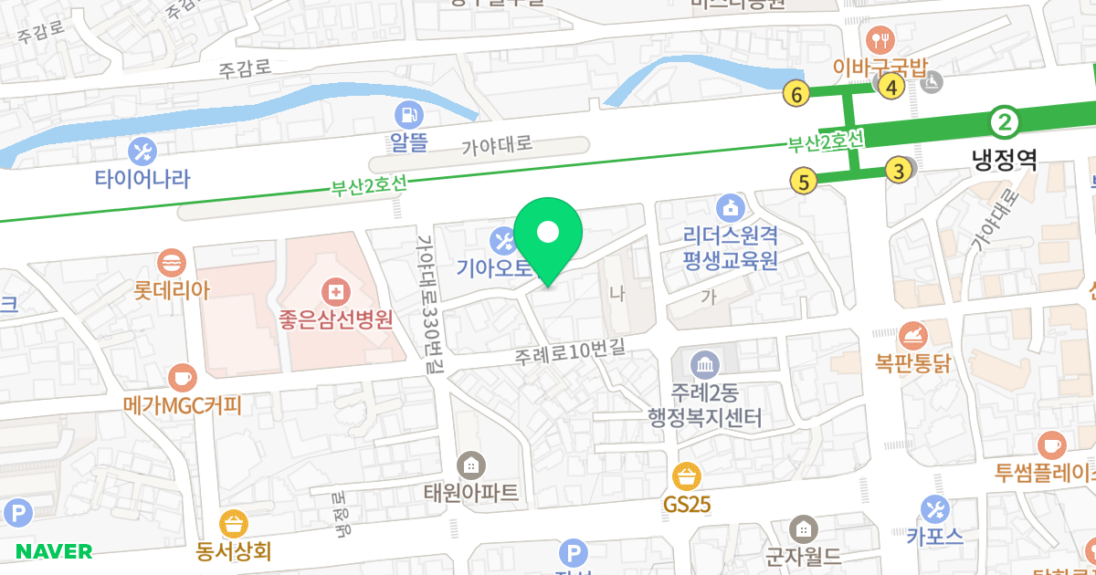 로얄팰리스 위치 지도 - 부산광역시 사상구