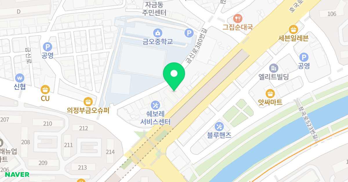 현대아트홈 위치 지도 - 경기도 의정부시 호국로 1411