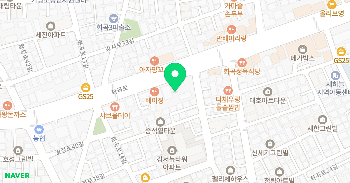 강서2차 크라운팰리스 위치 지도 - 서울특별시 강서구 화곡로 120
