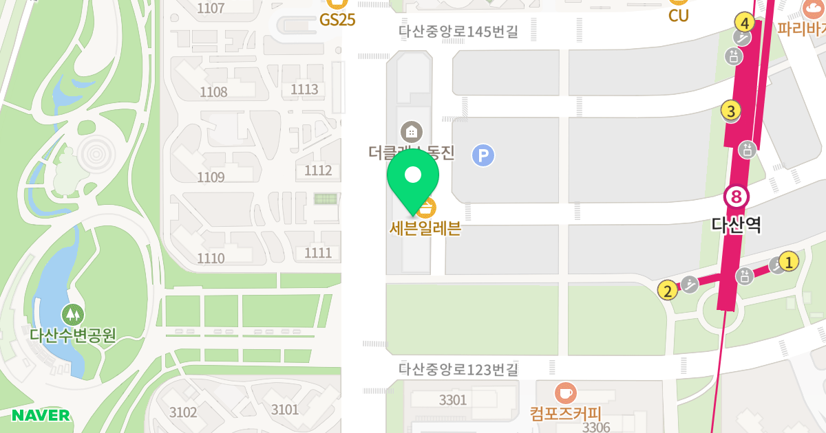 다산 안강 럭스나인 위치 지도 - 경기도 남양주시 다산순환로 158