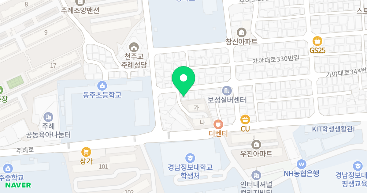 주례동업무시설 위치 지도 - 부산광역시 사상구 가야대로318번길 78-17
