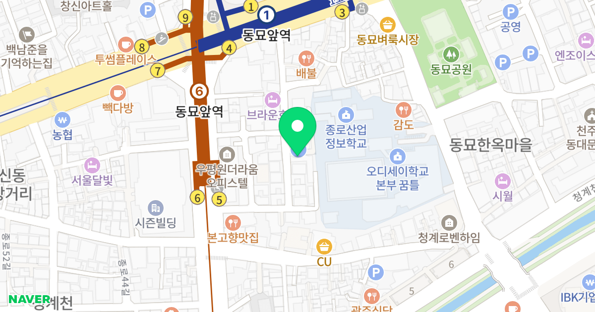 (317-29) 위치 지도 - 서울특별시 종로구 종로56길 23