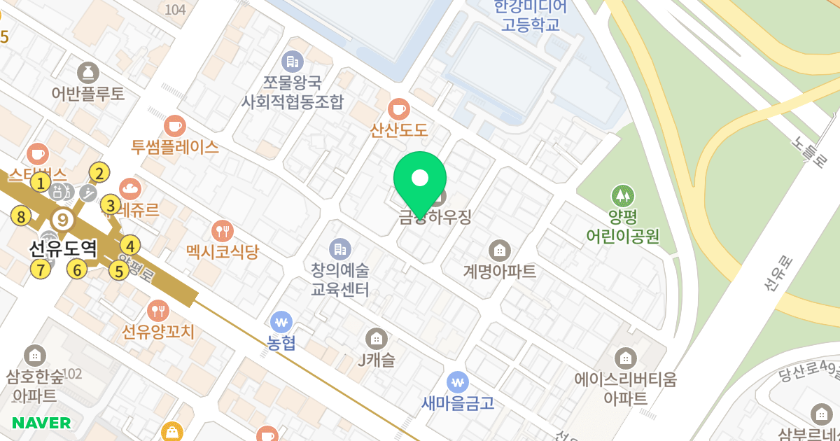 블루움 위치 지도 - 서울특별시 영등포구 선유로53길 20-6