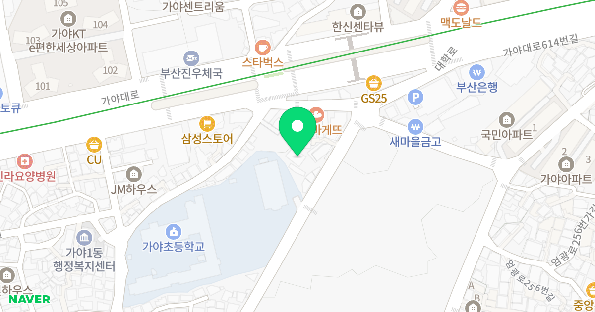 (271-48) 위치 지도 - 부산광역시 부산진구 대학로 16-2