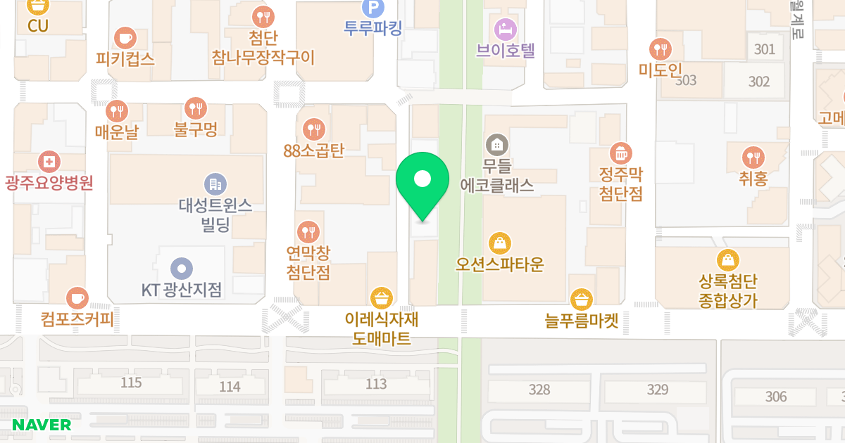 제이지파크2차 위치 지도 - 광주광역시 광산구 월계로 195-6