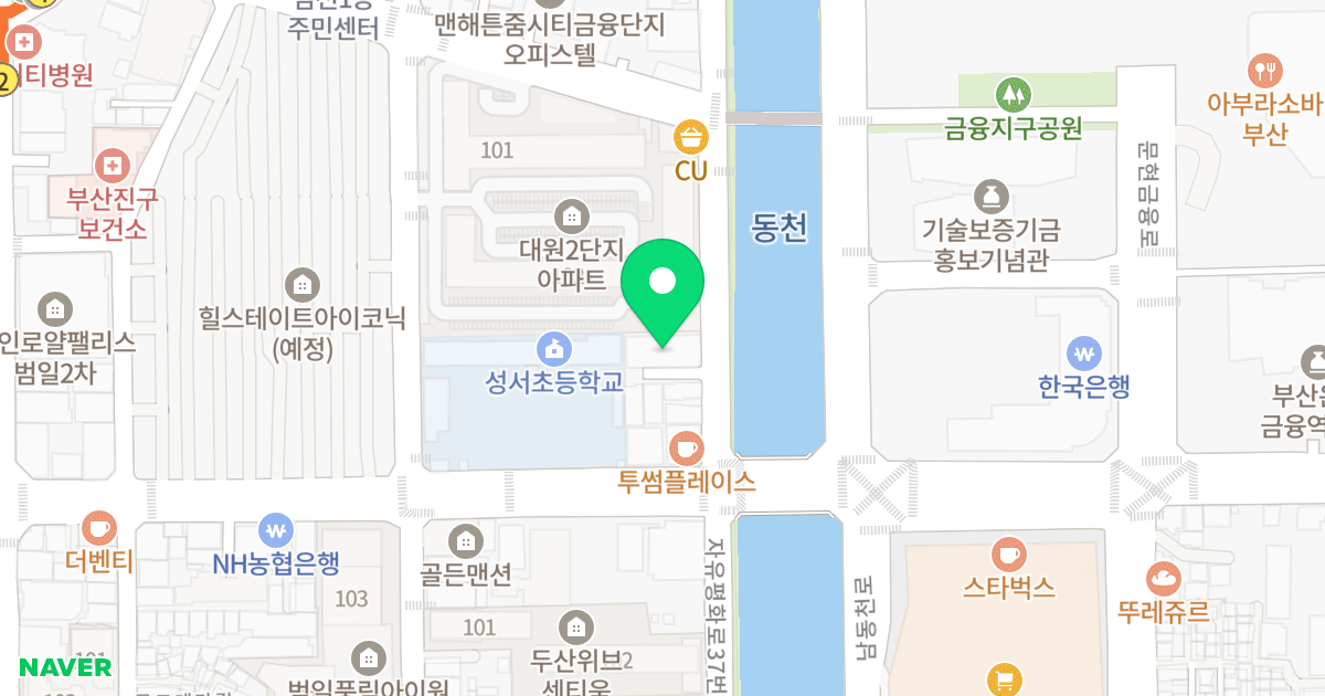 대동레미안센트럴시티 위치 지도 - 부산광역시 부산진구 황령대로30번길 68