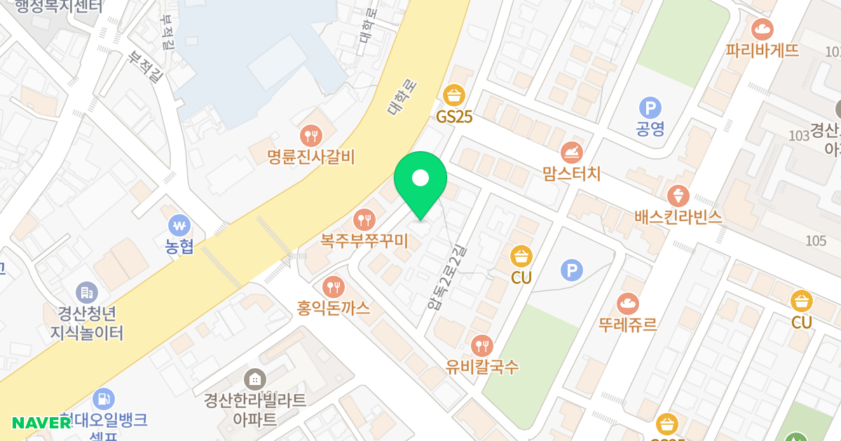 (440-1) 위치 지도 - 경상북도 경산시 압량읍 압독2로2길 5-1