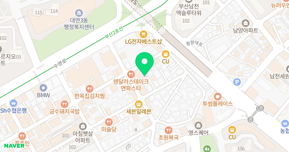 (30-36) 위치 지도 - 부산광역시 남구 용소로13번길 101-7