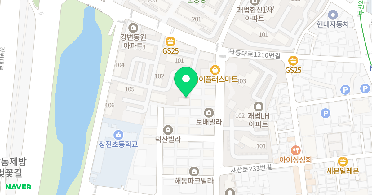 르네빌라트 위치 지도 - 부산광역시 사상구 광장로21번길 75
