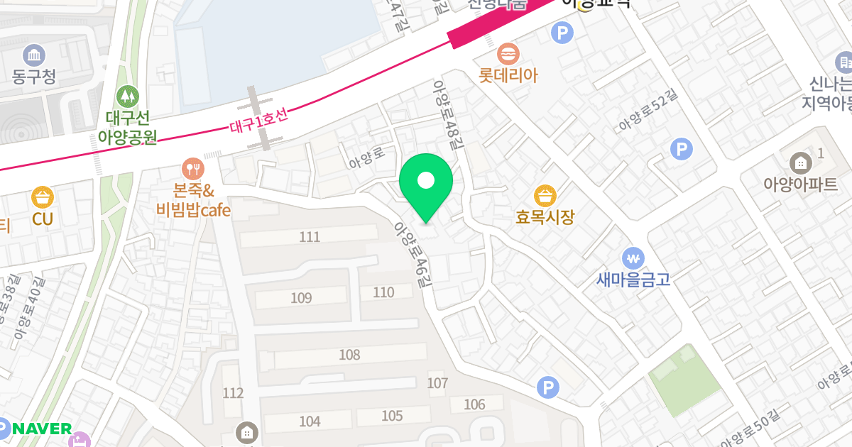 (71-4) 위치 지도 - 대구광역시 동구 아양로46길 31