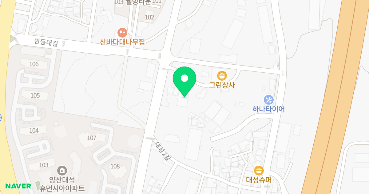 (821-14) 위치 지도 - 경상남도 양산시 상북면