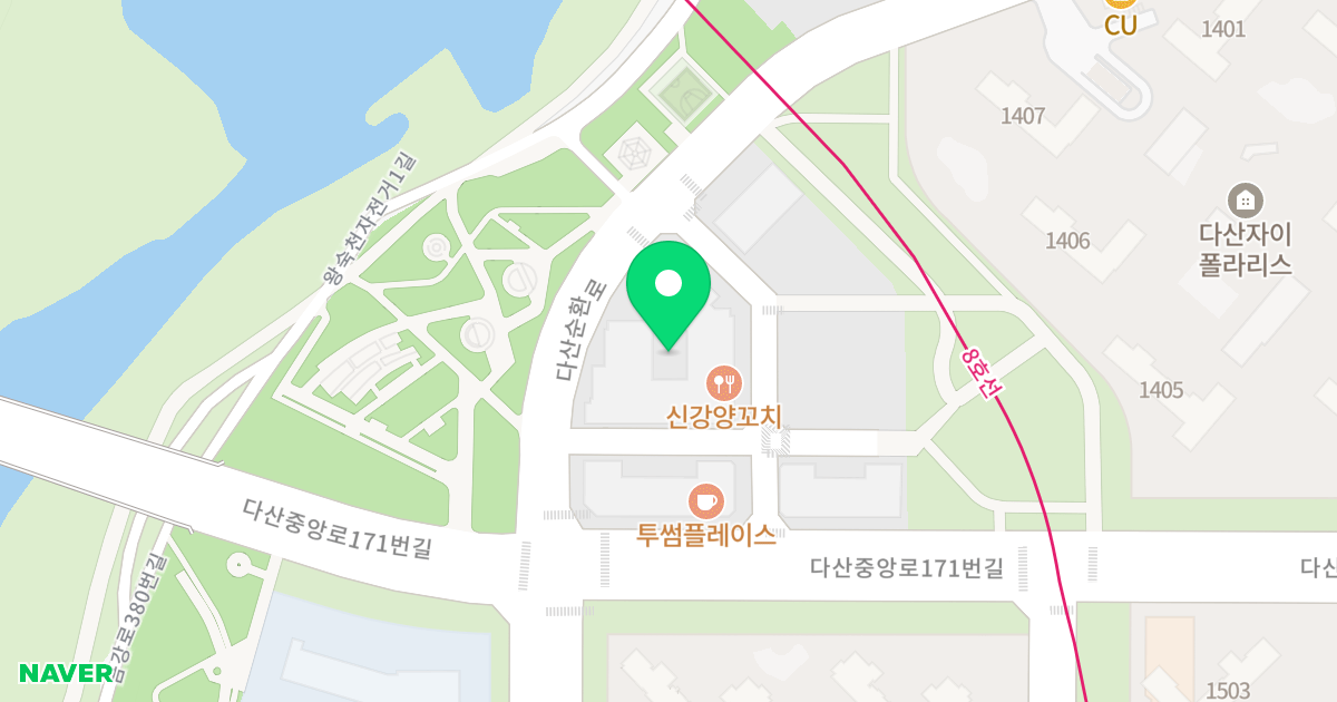 다산리코빌 위치 지도 - 경기도 남양주시 다산순환로 220