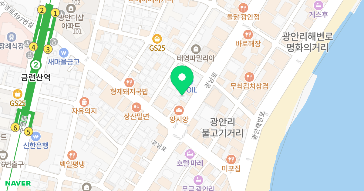 로얄비치빌 위치 지도 - 부산광역시 수영구 광남로 79