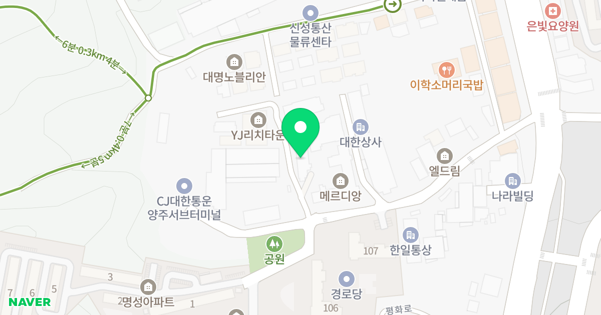 주건축물제1동 위치 지도 - 경기도 양주시 평화로1399번길 48-12