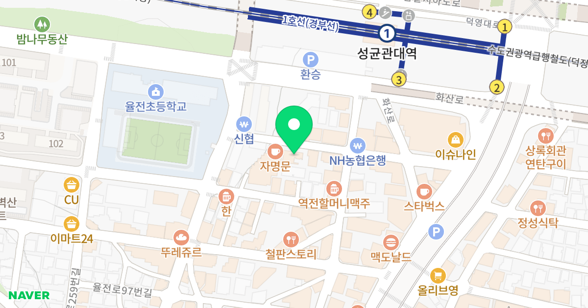(296-19) 위치 지도 - 경기도 수원시 장안구