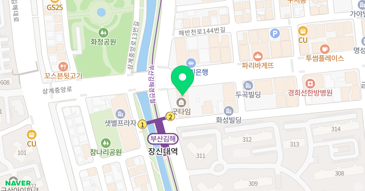 굿타임빌딩 위치 지도 - 경상남도 김해시 삼계중앙로 22