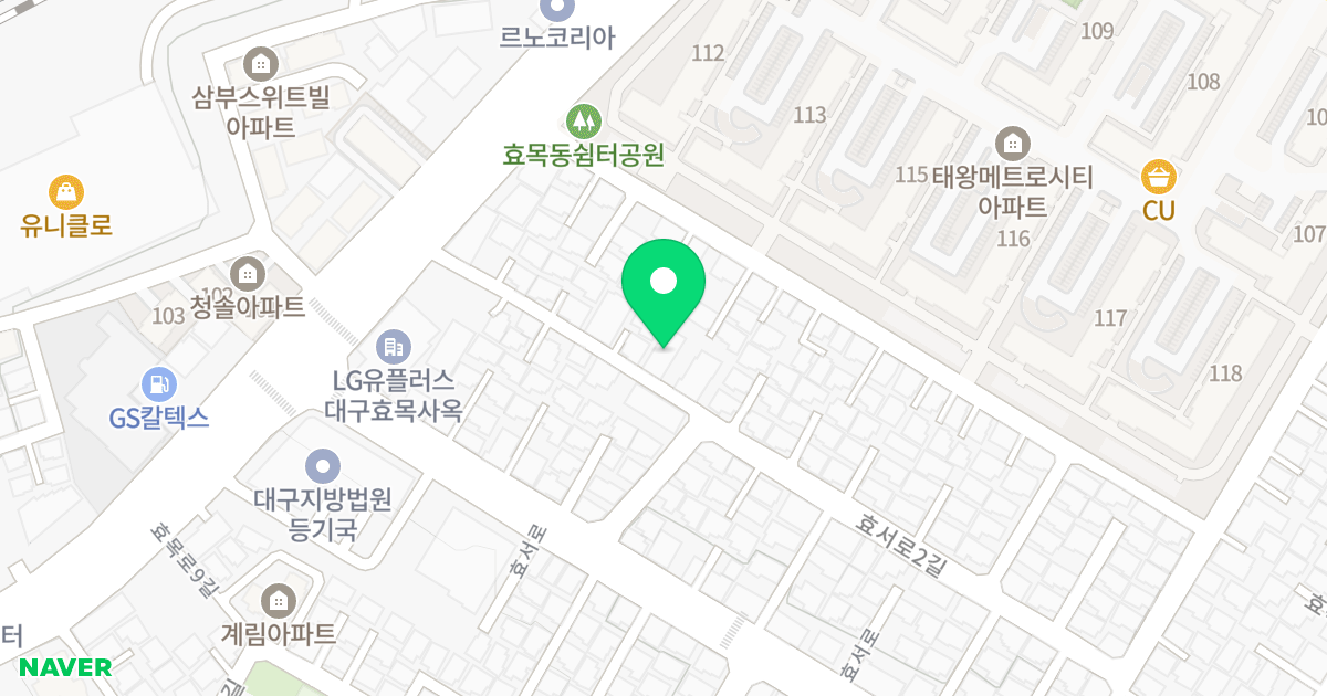 참좋은하우스 위치 지도 - 대구광역시 동구 효서로2길 32