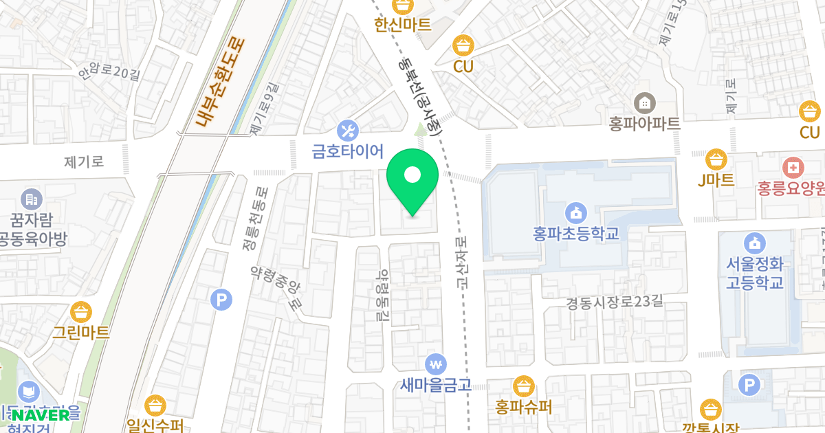 에코시티 위치 지도 - 서울특별시 동대문구 고산자로 521