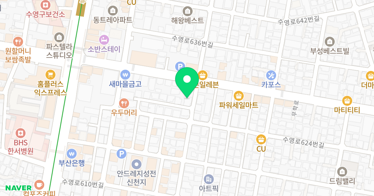 트리비앙 위치 지도 - 부산광역시 수영구