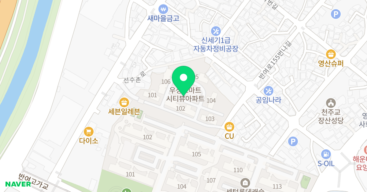 센텀우성스마트시티뷰 위치 지도 - 부산광역시 해운대구 선수촌로 146-4