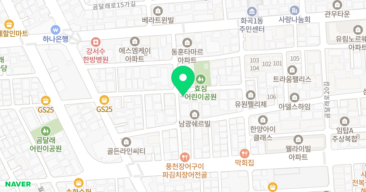 창우이지스 위치 지도 - 서울특별시 강서구 월정로18길 28