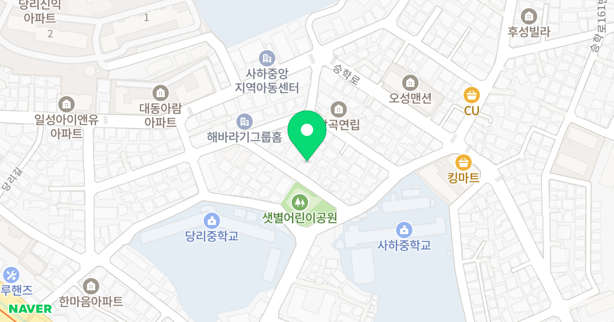 샛별아트빌 위치 지도 - 부산광역시 사하구 마하로25번길 12