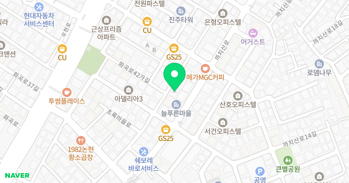 동원에이스뷰 위치 지도 - 서울특별시 강서구 초록마을로3길 30