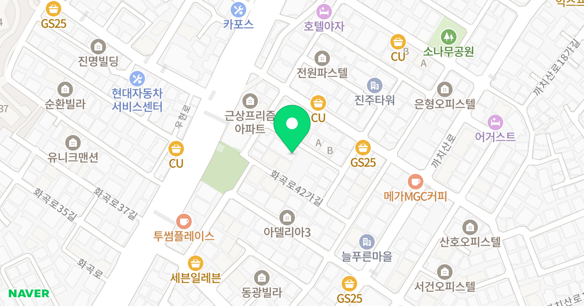 송원오피스텔 위치 지도 - 서울특별시 강서구 화곡로42가길 5-6