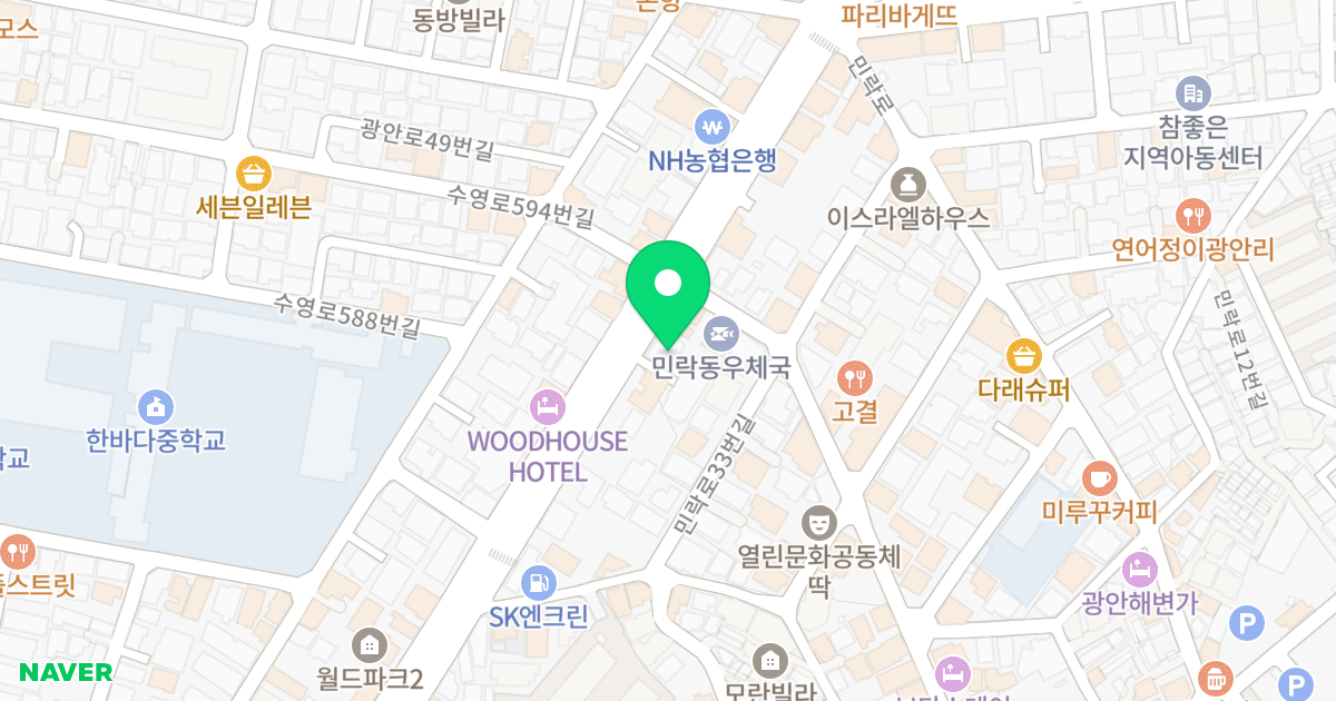 B.L TOWER 위치 지도 - 부산광역시 수영구 광남로 186