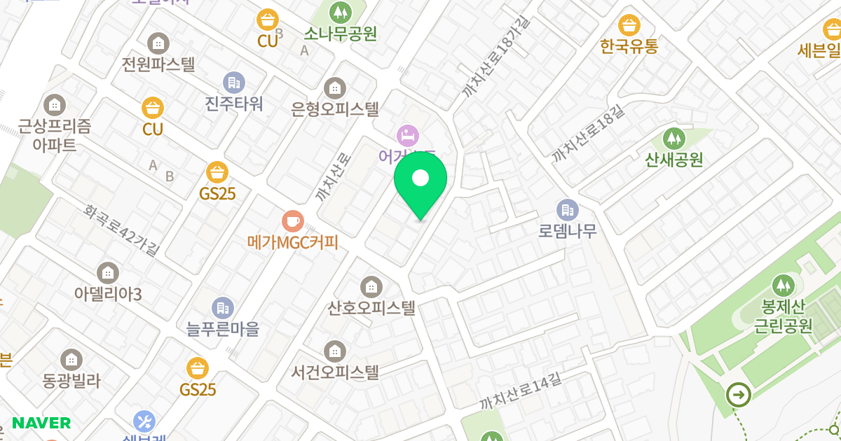 (29-77) 위치 지도 - 서울특별시 강서구 까치산로16길 26