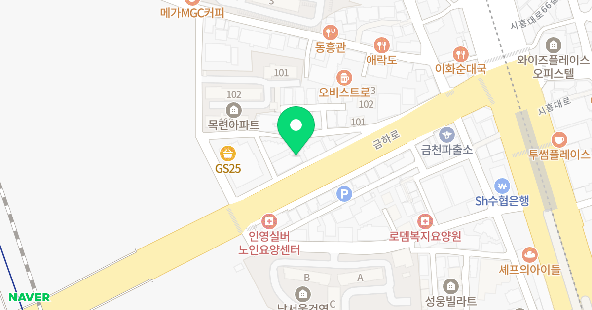 MK.TOWER 위치 지도 - 서울특별시 금천구 금하로 601