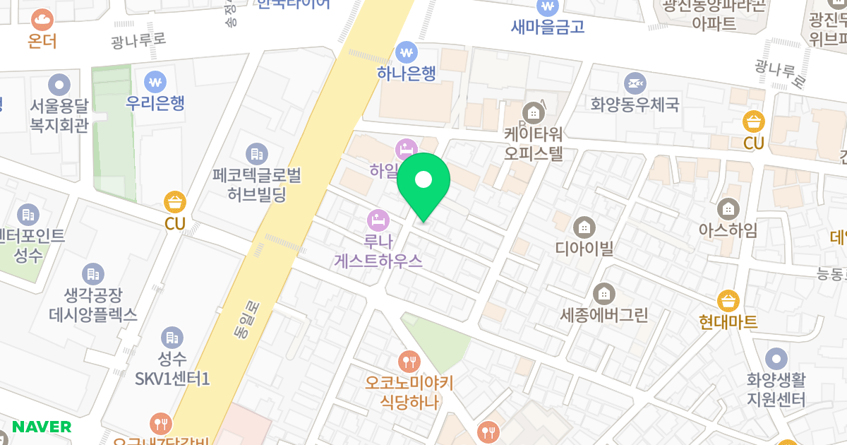 (20-16) 위치 지도 - 서울특별시 광진구 광나루로12길 11
