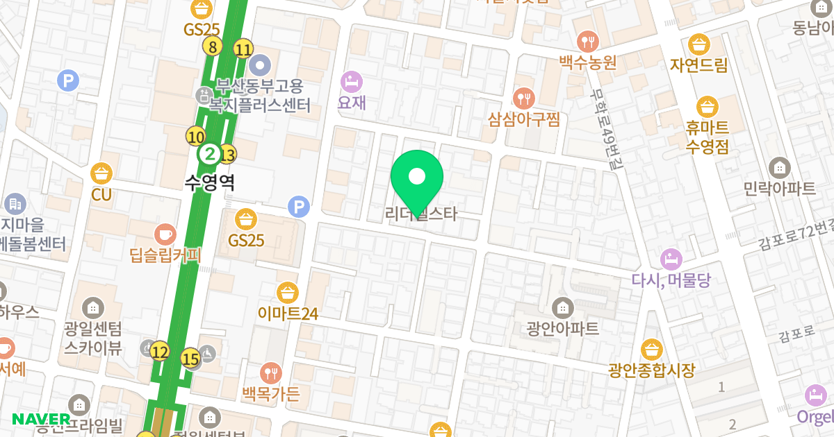 센티움시티 8차 위치 지도 - 부산광역시 수영구 수영로666번길 29