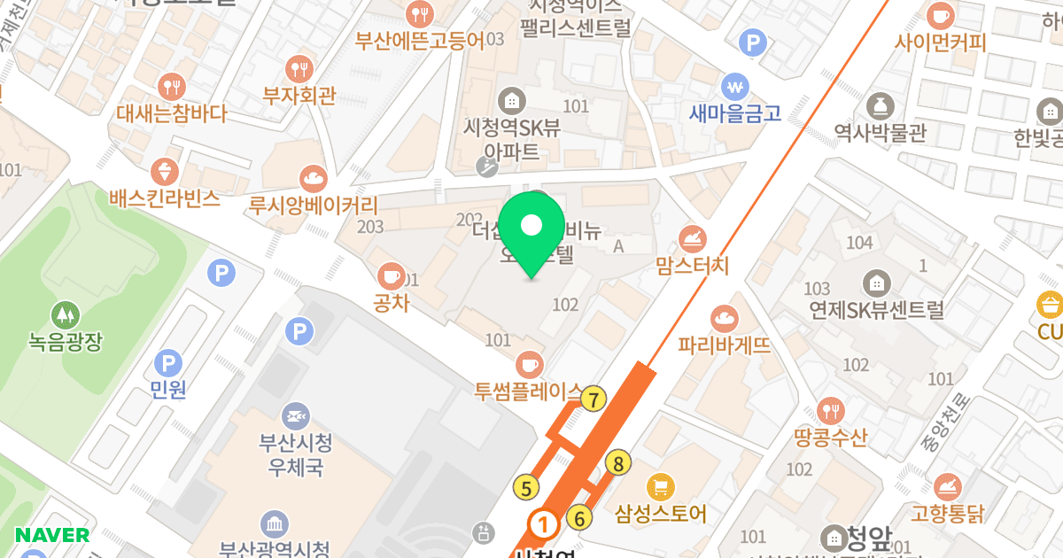 부산 더샵 시티애비뉴 위치 지도 - 부산광역시 연제구