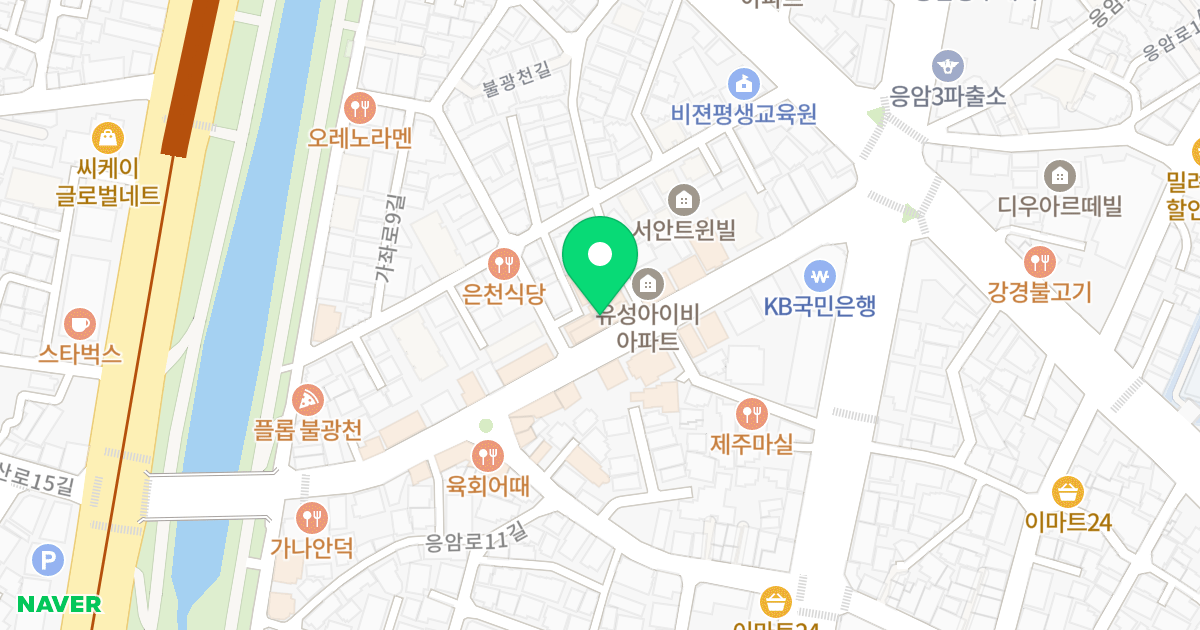 디우아르떼 아파트 위치 지도 - 서울특별시 은평구 응암로13길 14