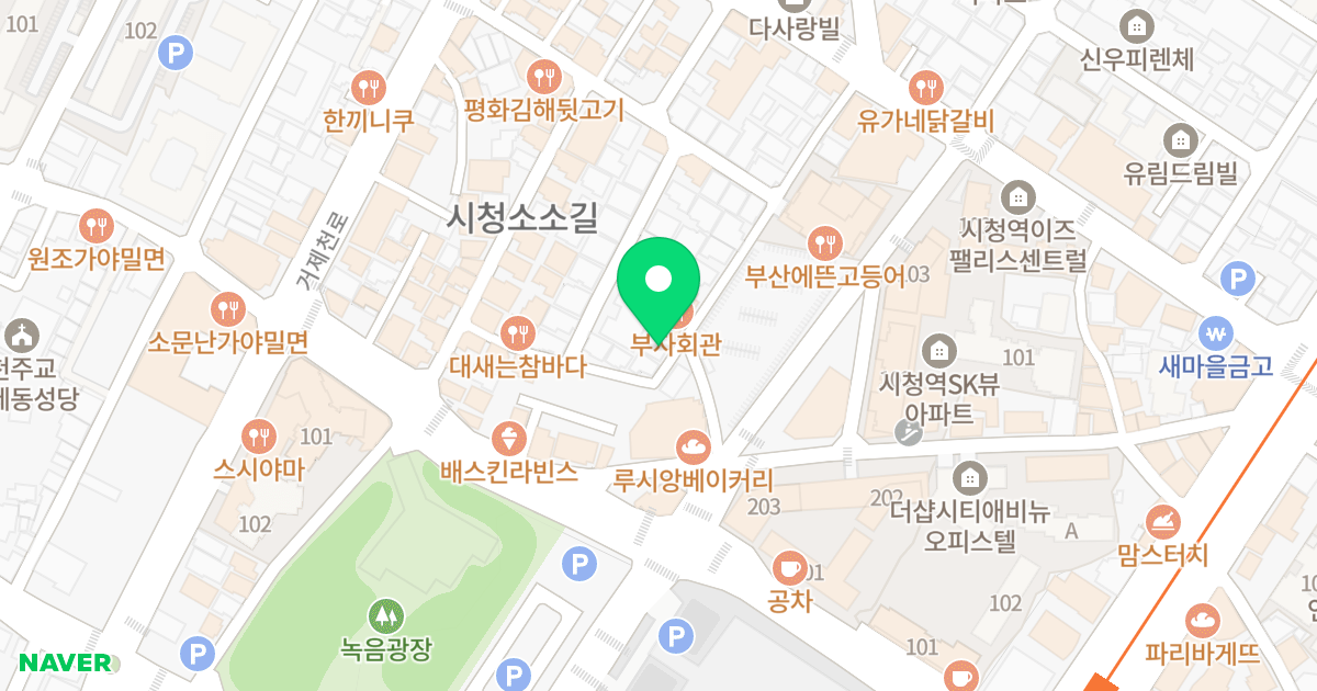 청목강물처럼 위치 지도 - 부산광역시 연제구 신촌로23번길 30