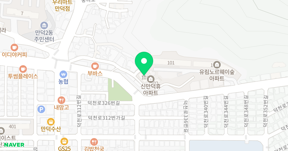 신만덕휴 위치 지도 - 부산광역시 북구
