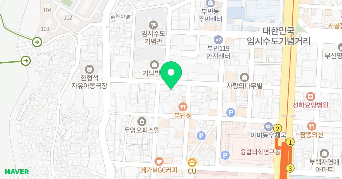 파인빌라 위치 지도 - 부산광역시 서구 구덕로199번길 37-1