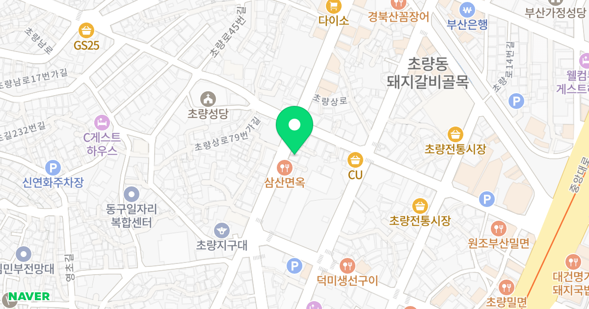짐머 위치 지도 - 부산광역시 동구 초량상로 76-1