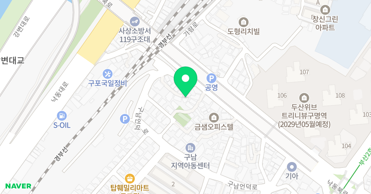 (1048-3) 위치 지도 - 부산광역시 북구 낙동북로 646-2