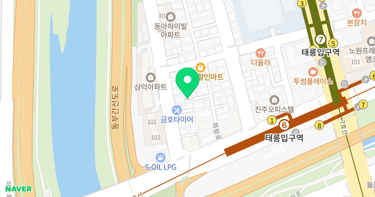청우컨스빌 위치 지도 - 서울특별시 노원구 화랑로 415-19