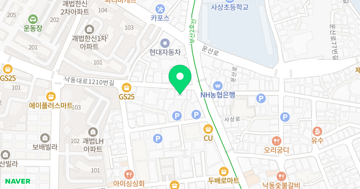 일루스타 위치 지도 - 부산광역시 사상구 낙동대로1210번길 94