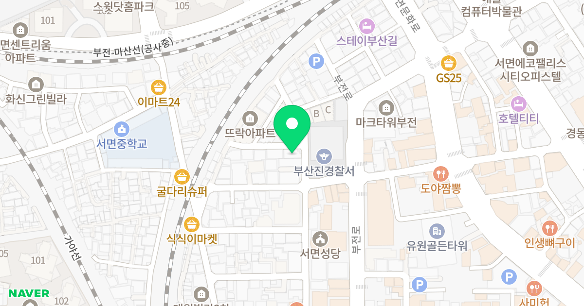 오페라 위치 지도 - 부산광역시 부산진구 가야대로755번길 55-3